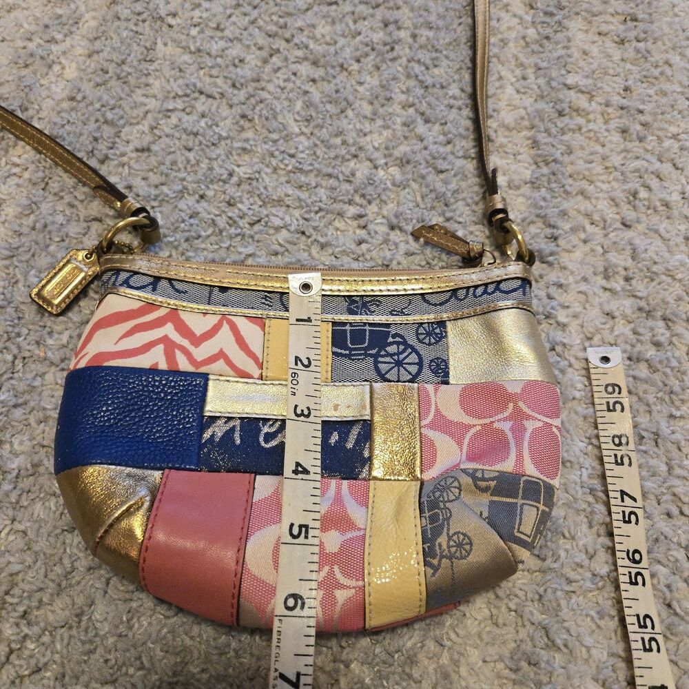 Coach Multicolor Patchwork Leather Fabric Signatu… - image 7